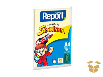 PAPEL COR A4 AMARELO...