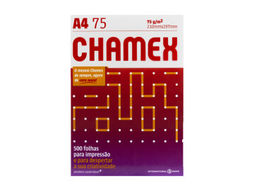 PAPEL A4 75G.CHAMEX 210X297...