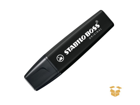 CANETA DESTACA TEXTO PRETO BOSS C/10