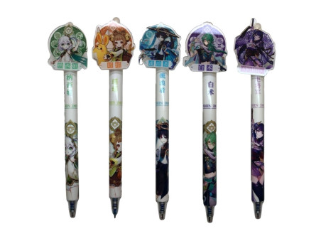 CANETA APAGAVEL GEL ANIME AZUL-MP5103