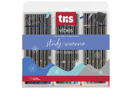 CANETA HIDR.TRIS 0,4MM.19 CORES INVERNO