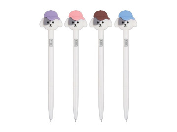 CANETA GEL PT.DOG RETRATIL-AV