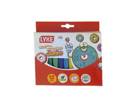 CANETA HIDR.12 CORES LYKE JUMBO