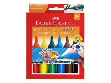 CANETA HIDR.06 CORES JUMBO...