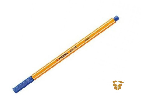 CANETA HIDR.STABILO 0,4MM.AZUL ESC.C/12