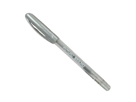 CANETA GEL PRATA GLITER FUTURO-AV