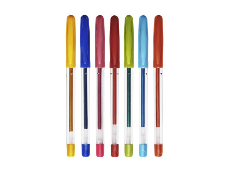 CANETA GEL 08 CORES GLITER