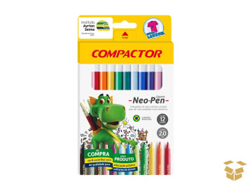 CANETA HIDR.12 CORES NEOPEN...