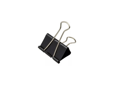 PRENDEDOR PAPEL  19MM PRETO METAL-AV