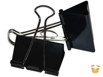 PRENDEDOR PAPEL  32MM PRETO...