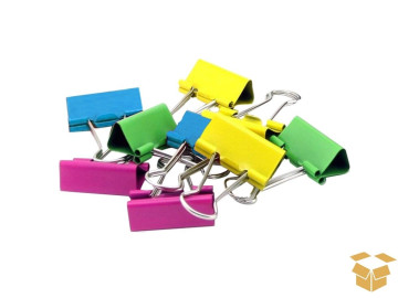 PRENDEDOR PAPEL  19MM.COLOR...