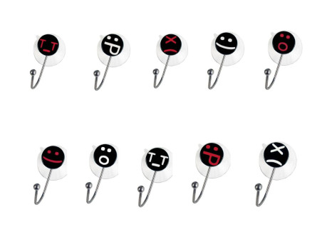 GANCHO MULTIUSO CARINHAS C/VENTOSA