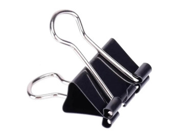 PRENDEDOR PAPEL  32MM PRETO...