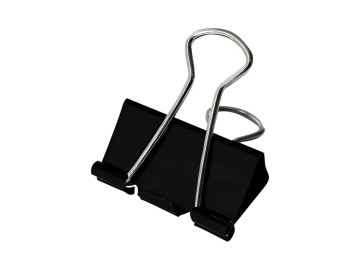 PRENDEDOR PAPEL  25MM PRETO...