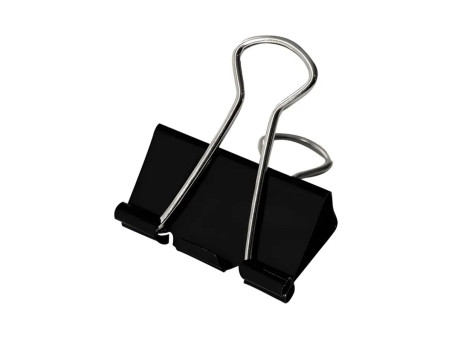 PRENDEDOR PAPEL  25MM PRETO METAL-AV