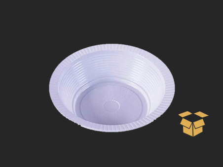 PRATO 15CM.PLAST.FUNDO BRANCO  C/10