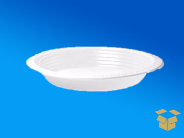 PRATO 26CM.PLAST.BRANCO...