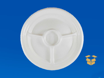 PRATO 26CM.PLAST.C/DIVISAO...