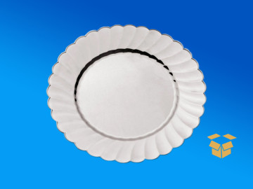 PRATO 22CM.PLAST.PRATA...