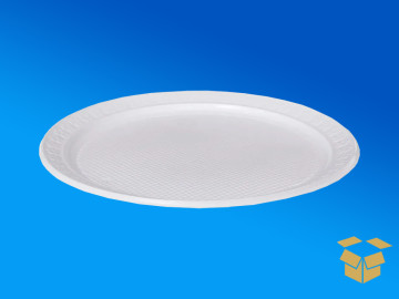PRATO 26CM.PLAST.BRANCO...