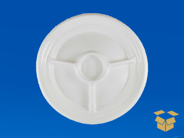 PRATO 26CM.PLAST.C/DIVISAO...