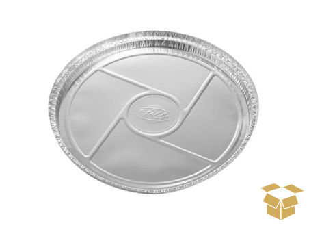 PRATO DESC.ALUMINIO PIZZA 25CM C/100