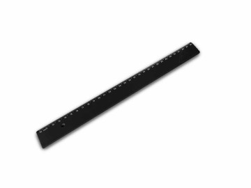 REGUA  30CM.PLASTICA PRETA...