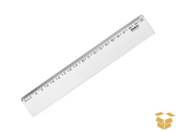 REGUA  20CM.PLASTICA TR....