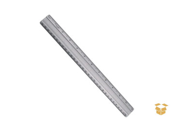 REGUA  30CM.ALUMINIO C/24