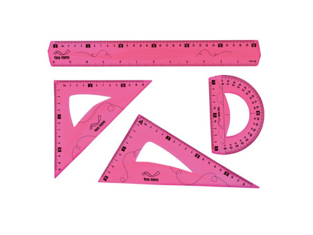 KIT GEOMETRICO REGUA/TRANSF/ESQ.FLEXIVEL