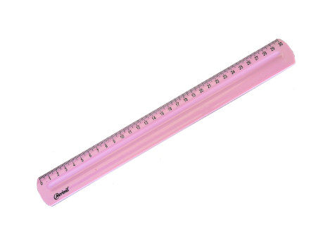 REGUA  30CM.PLASTICA ROSA PREMIUM-AV