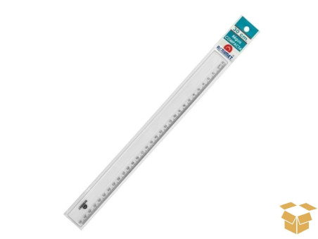 REGUA  30CM.PLASTICA TR.COMPACTA C/24