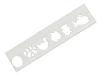 REGUA  15CM TRANSPARENTE...