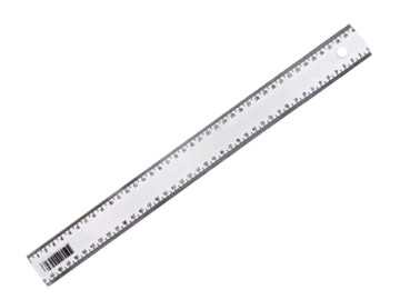 REGUA  40CM.PLASTICA...