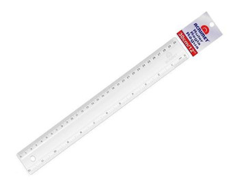 REGUA  30CM.PLASTICA...