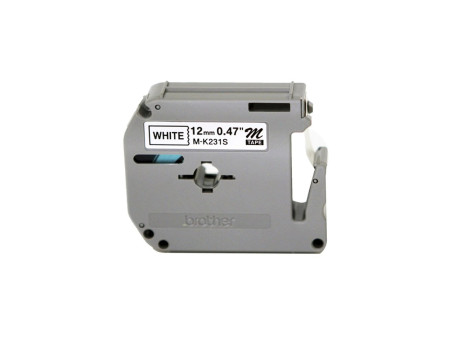 FITA ROTULADOR M231 PRETO SOBRE BRANCO.