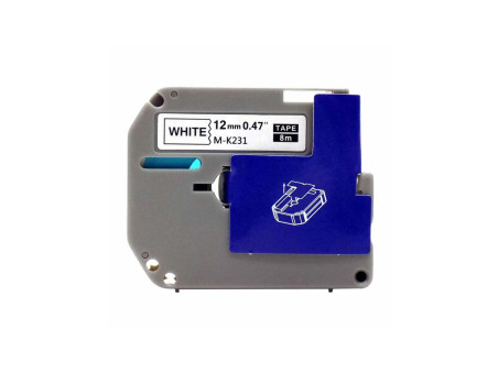 FITA ROTULADOR DYMO PRETO/BR 12MMX4MT