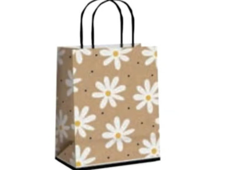 SACOLA PAPEL 22X15X8 MARGARIDA-AV.