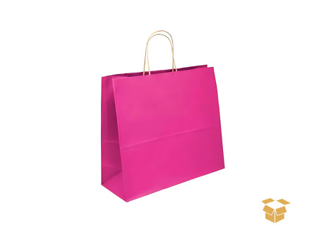 SACOLA PAPEL 39X13X31 ROSA PINK C/50