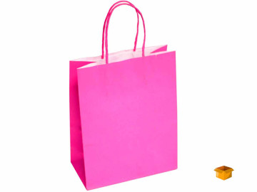 SACOLA PAPEL 31X12X39 ROSA...
