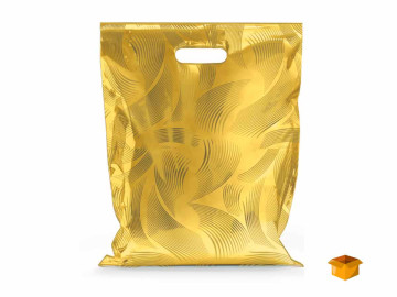 SACOLA LAMIN.45X57X3 OURO...