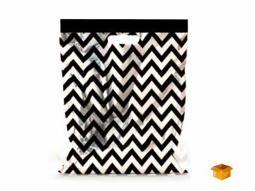 SACOLA LAMIN.45X57X3 PRETO...