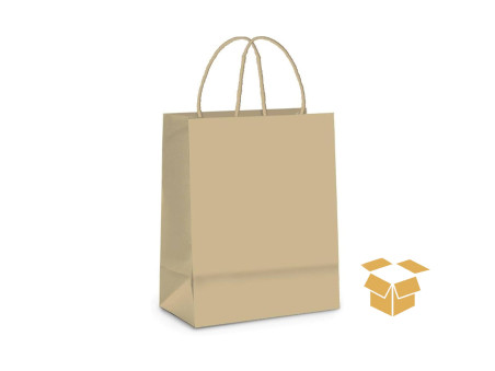 SACOLA PAPEL 30X18X08 KRAFT C/50