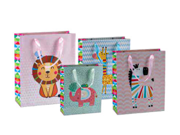 SACOLA PAPEL 26X32X12 ZOO...