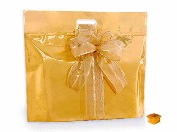 SACOLA LAMIN.43X46X5 OURO...