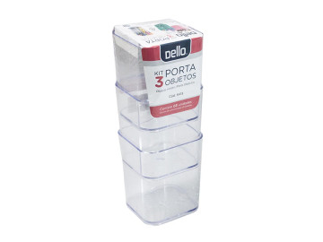 PORTA OBJETOS TRANSPARENTE...