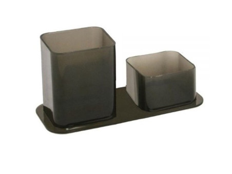 PORTA CANETA/CLIPS FUME DUPLO