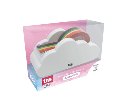 SUPORTE FITA DUREX PEQ.BRANCO NUVEM+FITA