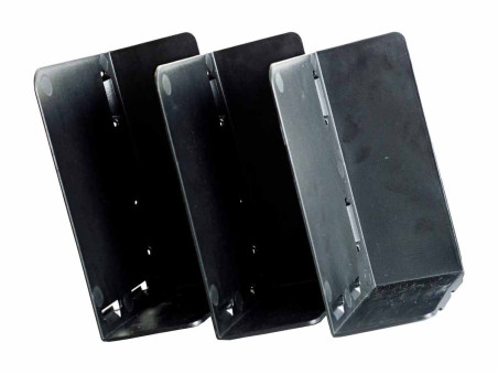 SUPORTE LIVROS PRETO MODULAR 3 DIVISOES