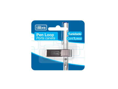 PRENDEDOR CANETA LOOP PRATA